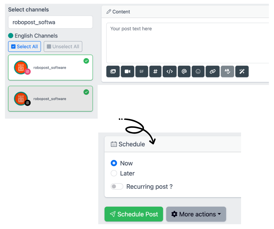Easily schedule posts to your Telegram account