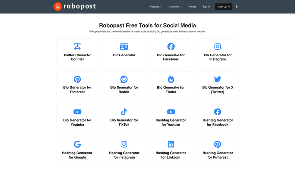 Robopost Free Tools for Social Media: Empowering Your Online Presence